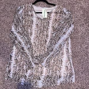 Southern Stitch Leopard Blouse
